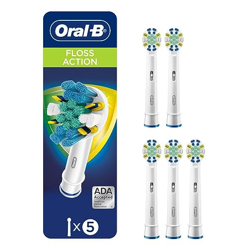 Oral-B FlossAction Electric Toothbrush Replacement Brush Heads Refills, 5 Count Oral-B