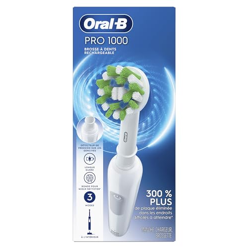 Oral-B Pro 1000 Rechargeable Electric Toothbrush, White Oral-B