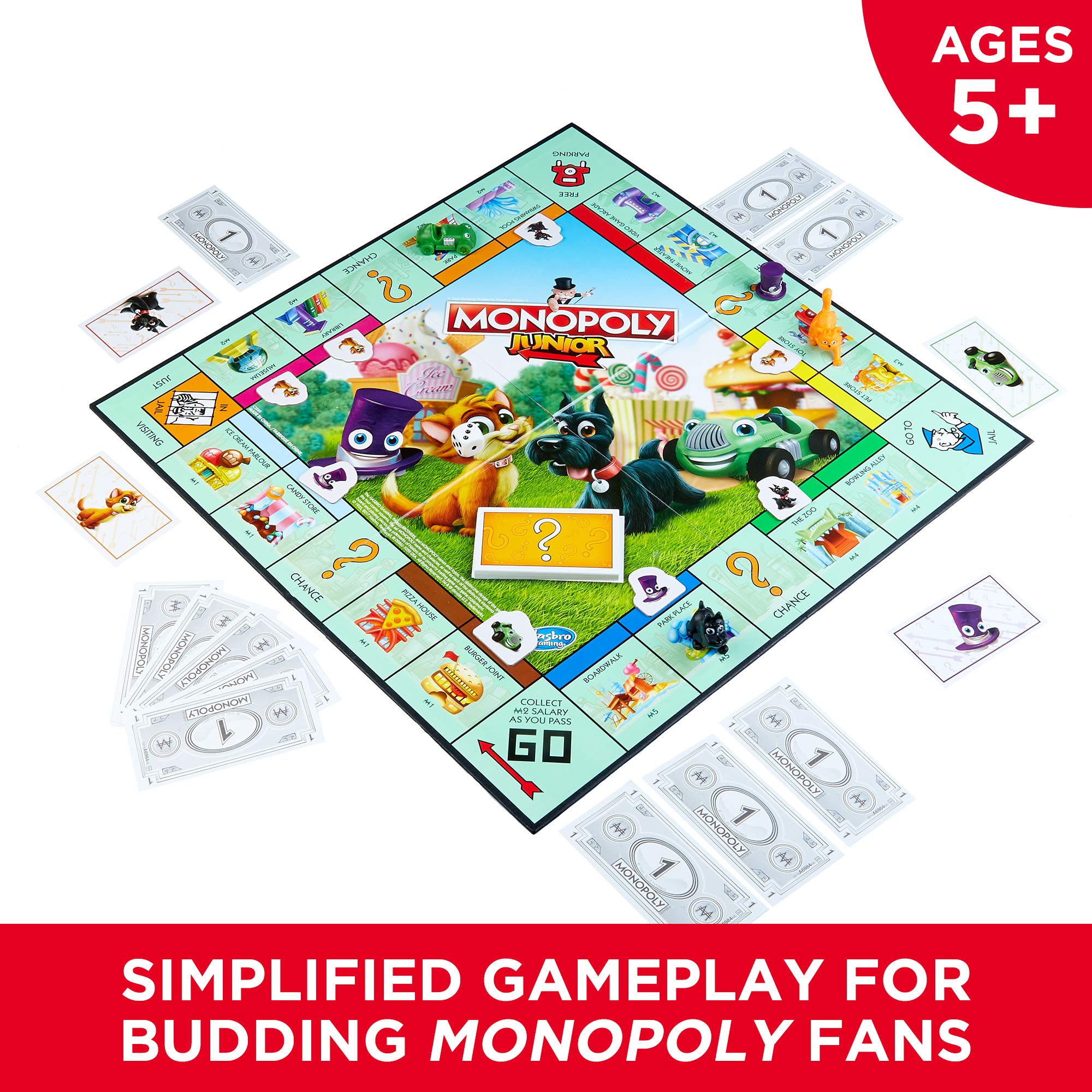 Hasbro Gaming Monopoly Junior Board Game, Ages 5 and up (Amazon Exclusive) Monopoly