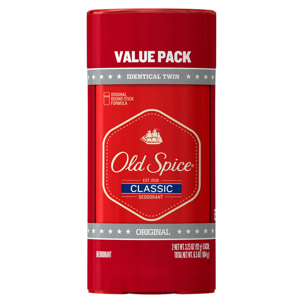 Old Spice Classic Deodorant Stick, Original 3.25 oz (Pack of 2) RobinDeals