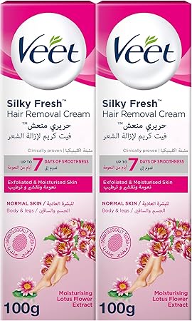 Veet Hair Removal Cream Normal Skin with Lotus Milk & Jasmine 100g RobinDeals